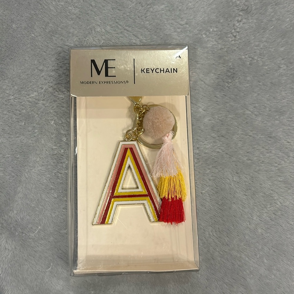 Modern Expressions Keychain- Letter ‘A’